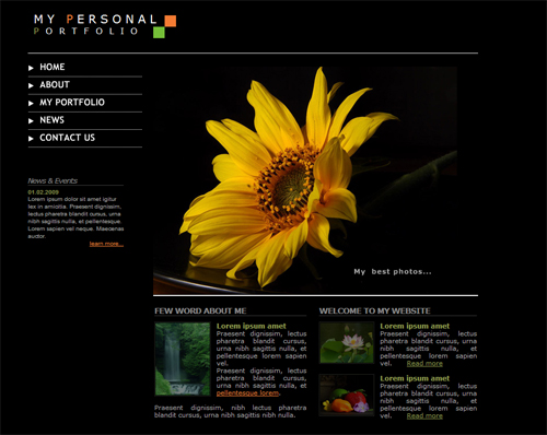 website template